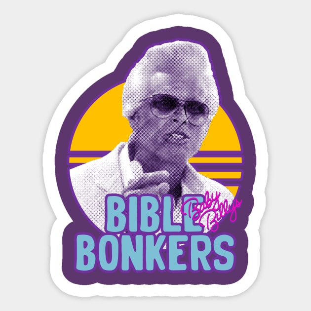 Baby Billy's Bible Bonkers Sunset Sticker by Krisna Pragos